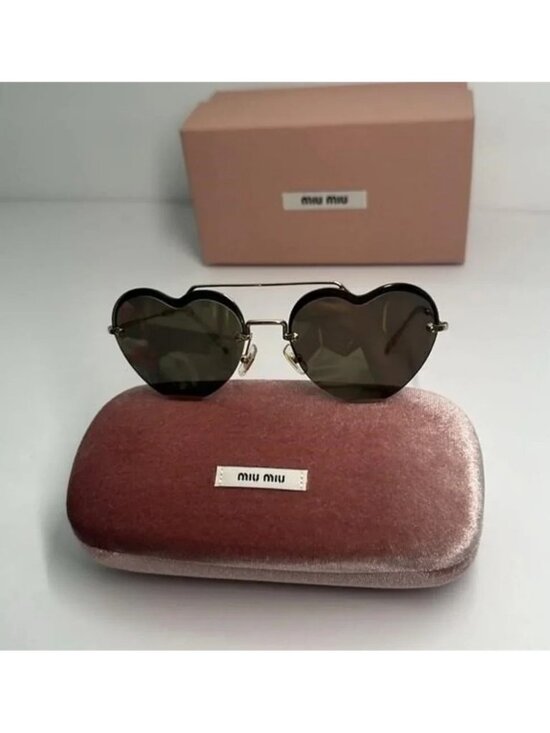 New - Miu Miu™ Core Collection MU 62US ZVN1C0 58 - Pale Gold main image 11